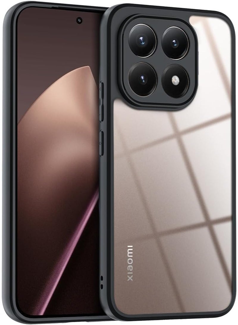 Case Cover Shockproof Hard PC Back Soft TPU Frame Anti-yellowing Slim Protective Cover Compatible with Xiaomi 15T (Clear) - Image 1